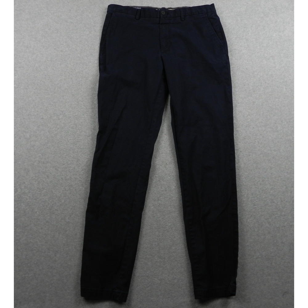 Banana Republic Pants Mens 36x34 Lived-In Chino Athletic Fit Flat Front Blue
